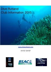 Rutland Dive Club 2015 V2.1