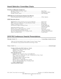 Awards Program