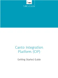 Canto Integration Platform (CIP)