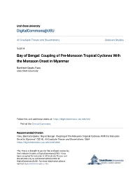 Coupling of Pre-Monsoon Tropical Cyclones with the Monsoon Onset in Myanmar