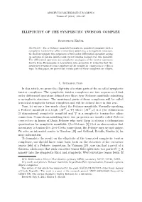 Ellipticity of the Symplectic Twistor Complex