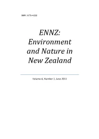ENNZ: Environment and Nature in New Zealand