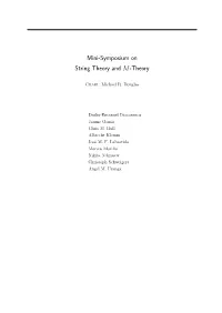 Mini-Symposium on String Theory and M-Theory