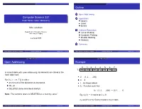 Open Addressing