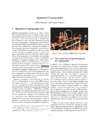 Quantum Cryptography