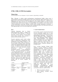 CMS, LMS, LCMS Kavramları