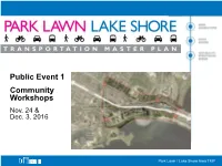 Public Event 1 Community Workshops Nov