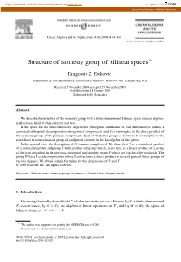 Structure of Isometry Group of Bilinear Spaces ୋ