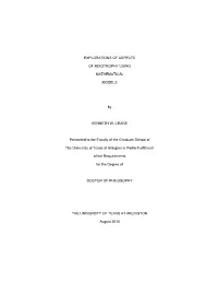 Explorations of Aspects of Mixotrophy Using