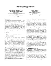 Profiling Energy Profilers