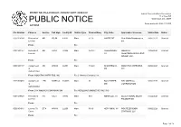 Public Notice &gt;&gt; Licensing and Management System Admin &gt;&gt;