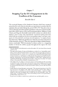 Stepping up the EU's Engagement in the Conflicts of the Caucasus