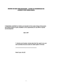 A Dissertation Submitted by Henda Lucia Ducados to the London