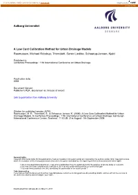 Aalborg Universitet a Low Cost Calibration Method for Urban