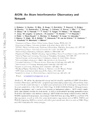 AION: an Atom Interferometer Observatory and Network