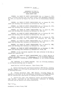 Building Code for Mason County, with Amendments (Ordinance No