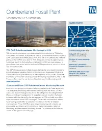 Cumberland Fossil Plant to Comply with the CCR Rule Requirements