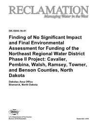 Finding of No Significant Impact and Final Environmental Assessment For