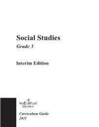 Grade 3 Social Studies Curriculum Guide (2011)