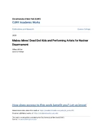 Mabou Minesâ•Ž Dead End Kids and Performing Artists for Nuclear