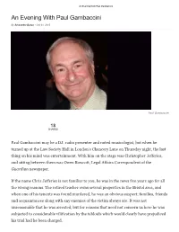 Paul Gambaccini