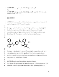1 VAPRISOL (Conivaptan Hydrochloride Injection)
