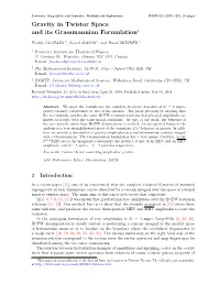 Gravity in Twistor Space and Its Grassmannian Formulation⋆