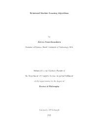 Relational Machine Learning Algorithms