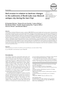Soil Erosion in Relation to Land-Use Changes in the Sediments of Amik