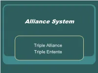 Alliance System