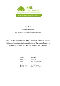 Child Exploitation and Tourism at the Example of Orphanage Tourism