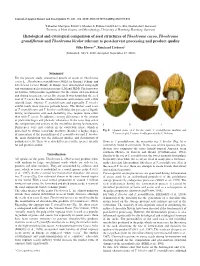 Histological and Cytological Comparison of Seed Structures Of