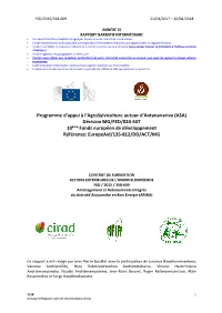 Programme D'appui À L'agrosylviculture Autour D'antananarivo