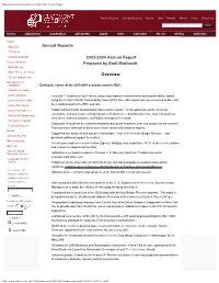 Roberts Environmental Center 2003-2004 Annual Report