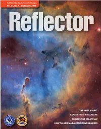 The Blue Planet Report from Stellafane Perspective on Apollo How to Gain and Retain New Members