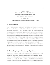 Boundary Layers