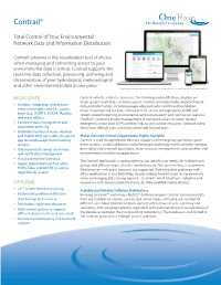 Contrail Software Is the Visualization Tool of Choice When Managing and Controlling Access to Your Environmental Data Is Critical