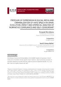 Freedom of Expression in Social