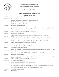 Naval Construction and Engineering Ship Design and Technology Symposium