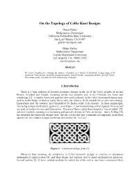 On the Topology of Celtic Knot Designs