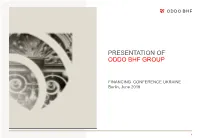Presentation of Oddo Bhf Group