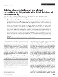 Detailed Characterization Of, and Clinical Correlations In, 10 Patients