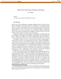 Modus Ponens and the Logic of Dominance Reasoning 1 Introduction