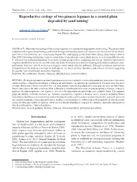 Reproductive Ecology of Two Pioneer Legumes in a Coastal Plain Degraded by Sand Mining1