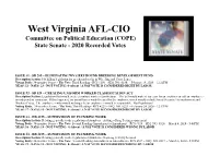 2020 COPE Voting Record.Pdf