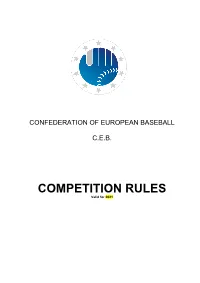 Competition Rules 2019