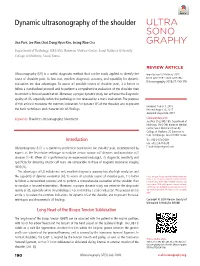 Dynamic Ultrasonography of the Shoulder