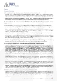 French Curriculum Documentation