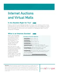 Internet Auctions and Virtual Malls