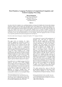 Language Exclusion in Computational Linguistics and Natural Language Processing